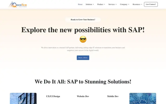 QUANTUM IT SOLUTION website