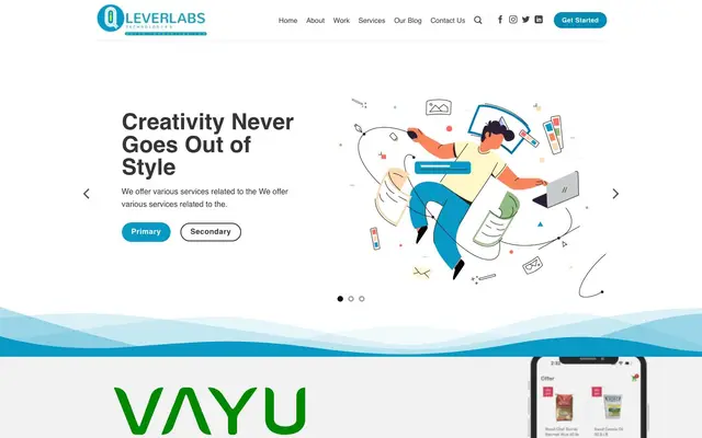Qleverlabs Technologies PVT LTD website