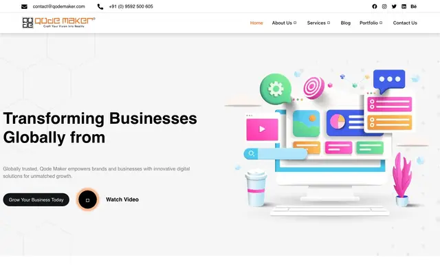 Qode Maker website