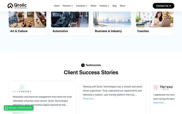 Qrolic Technologies website