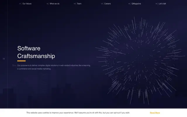 QTeam Software Solutions website