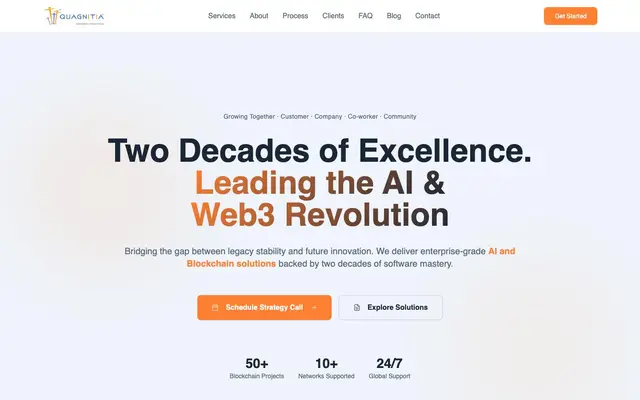 Quagnitia Systems Pvt. Ltd. website