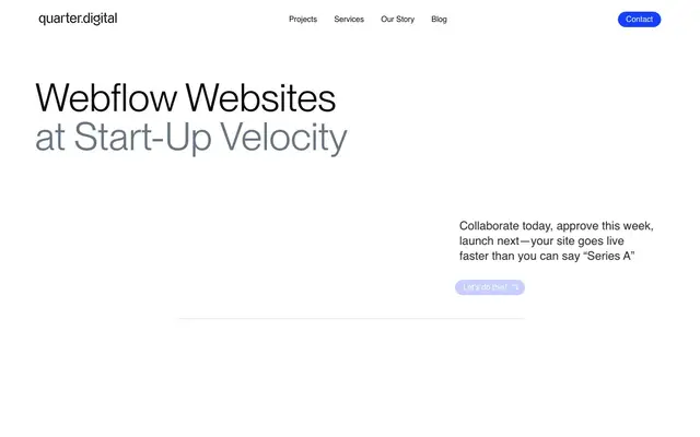 Quarter Digital website