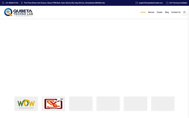Qubeta Techno Lab website