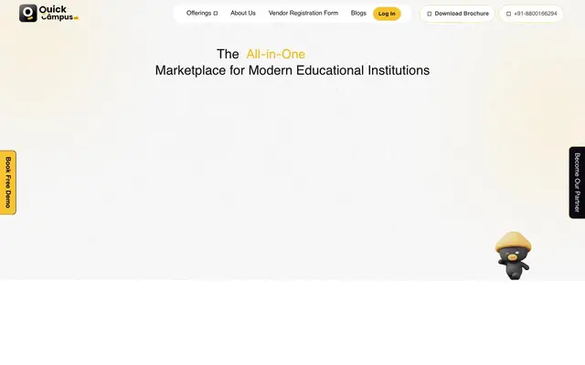 QuickCampus - The EduTech Marketplace website