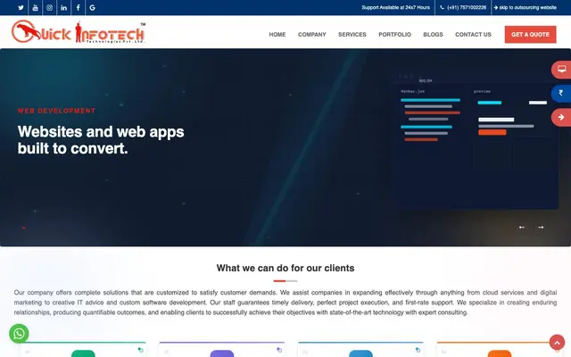 Quick Infotech Technologies Private Limited website