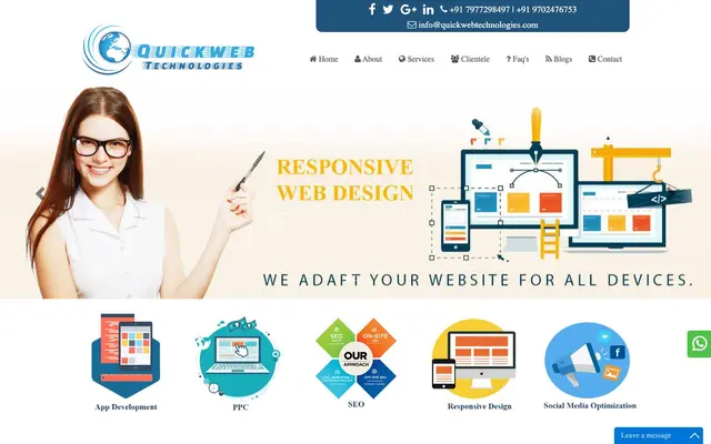 Quick Web Technologies website