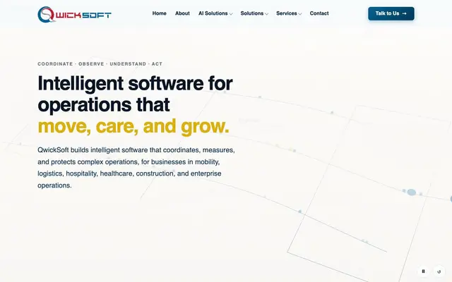 Qwicksoft solutions pvt. Ltd website