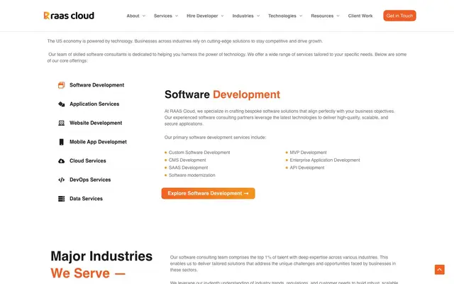 RAAS CLOUD SOLUTIONS LLC website