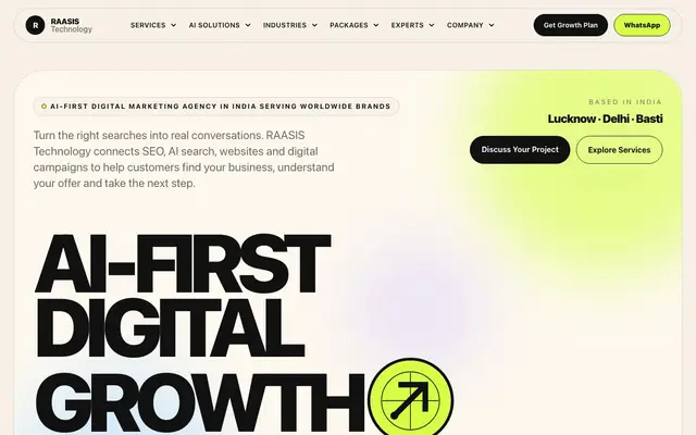Raasis Technology website