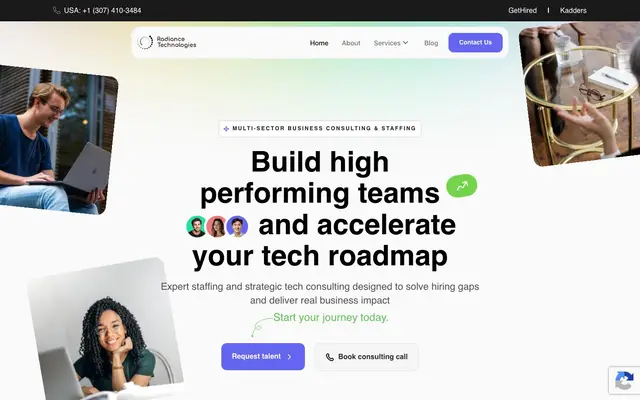 Radiance Tech Consulting LLP website