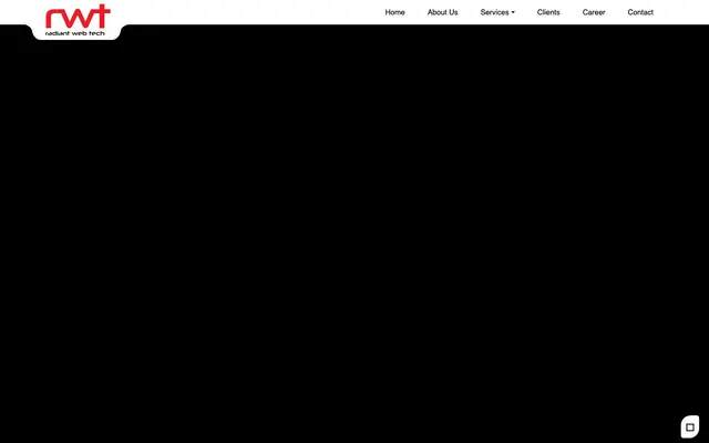 Radiant Web Technology website