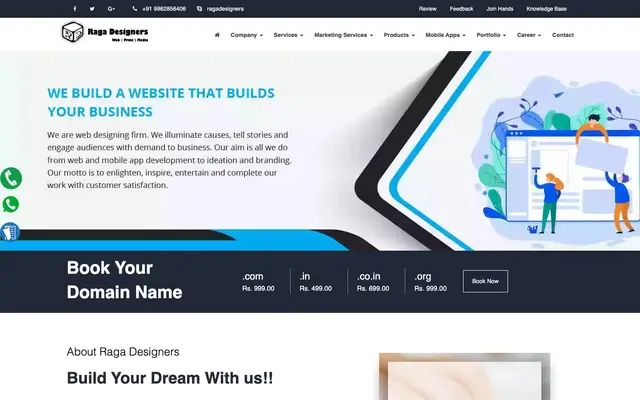Raga Designers website