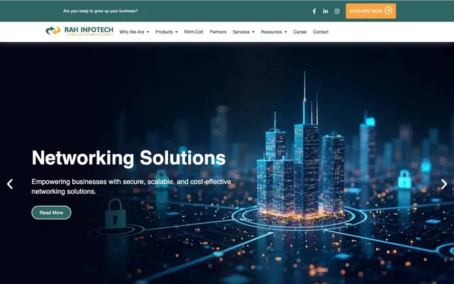 RAH Infotech Pvt Ltd website