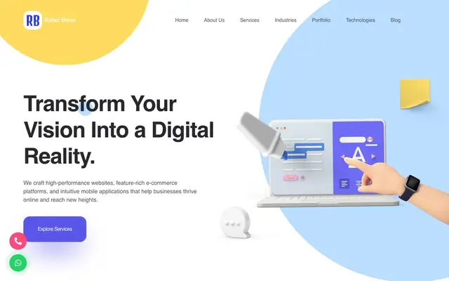 Website Designer And Developer - Rahul Borse website