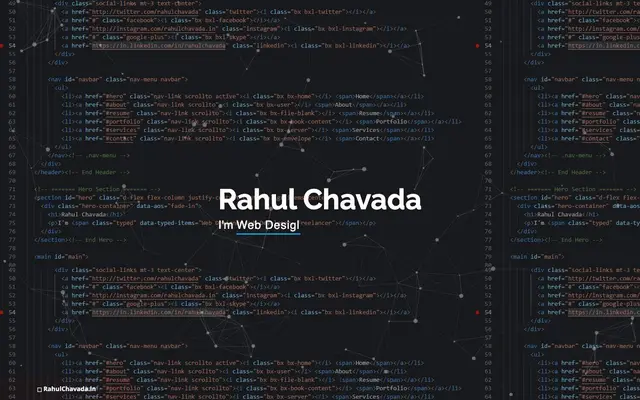 RAHUL CHAVADA | Freelance Web Developer And Designer In Ahmedabad website