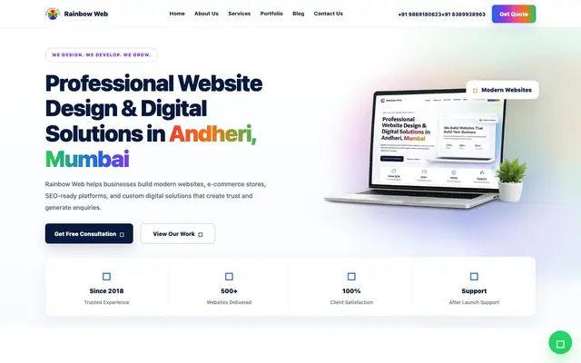 Rainbow Web website