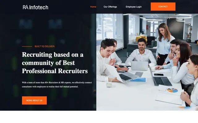 RA Infotech Pvt. Ltd. website