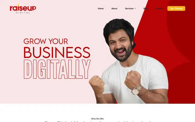 Raiseup Digital Solutions Pvt Ltd website