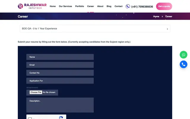 Rajeshwar Infotech website