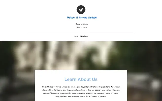 Raksol IT website