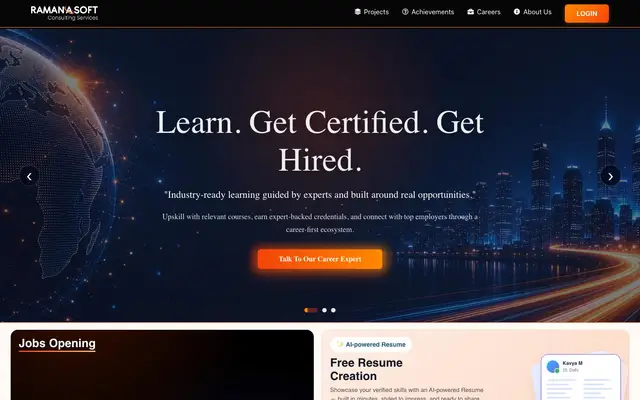 Ramanasoft - IT Company website