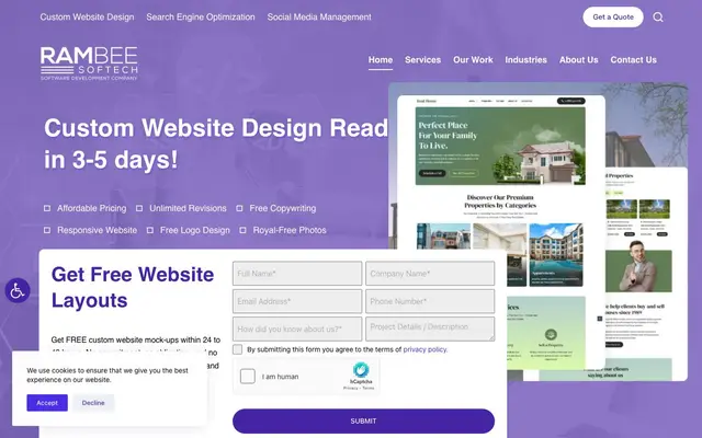 RAMBEE Softech Pvt Ltd - Software Development Company website