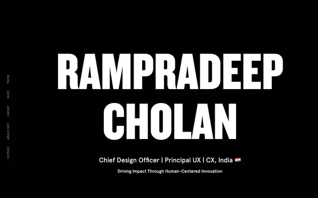 Rampradeep C S | UX Designer & Developer website