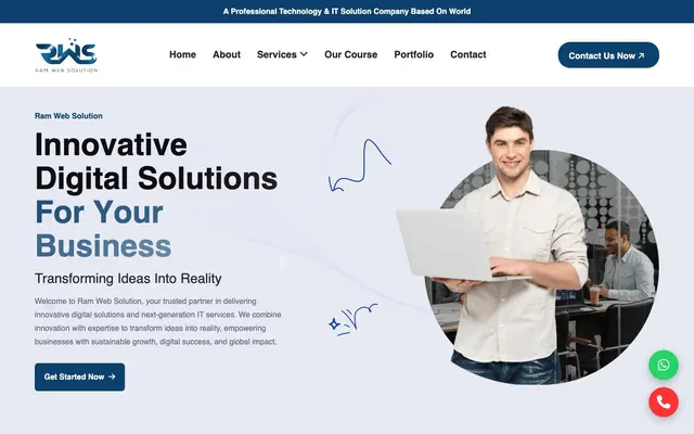 RAM WEB SOLUTION website