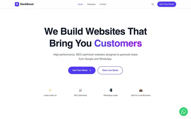 RankBoost Studio website