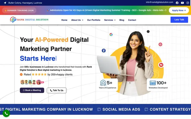 Rank Digital Solution website