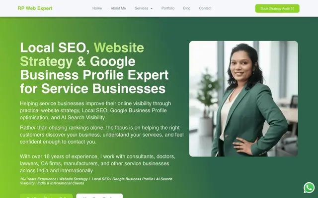 Ranu Patel Webexpert website