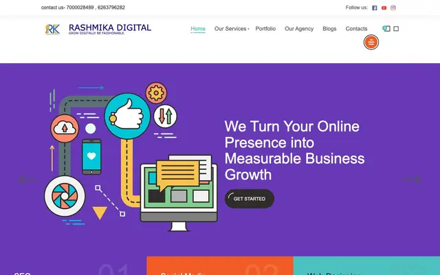 Rashmika Digital website