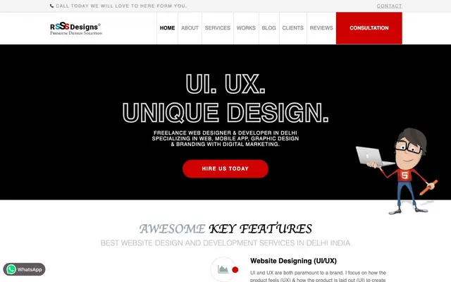 Freelance Website Designer/Developer in Delhi NCR - RAVISAH.IN website