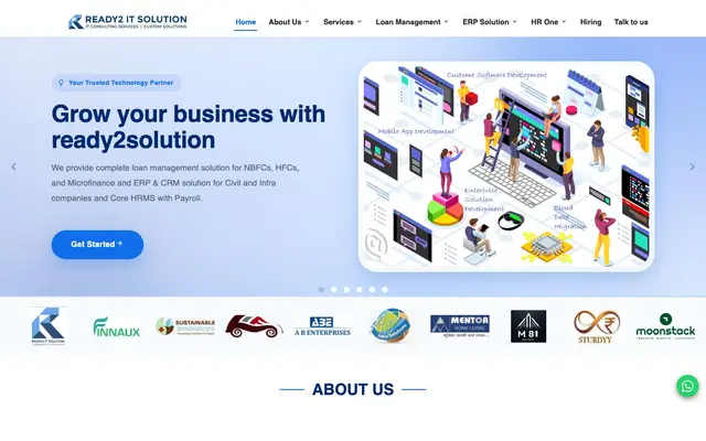 Ready2 IT Solution Pvt Ltd. website