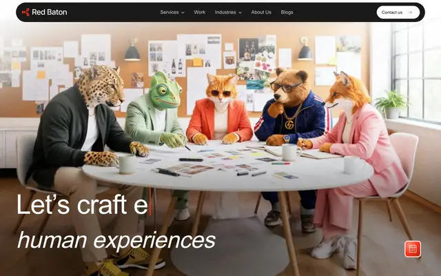 Red Baton - A Global Design & Human Experience Company website