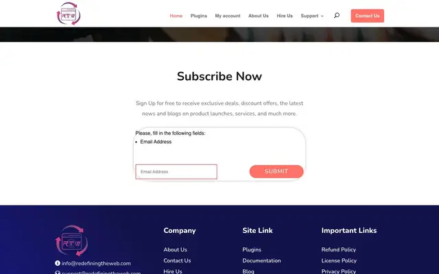 RTW Technologies Private Limited website