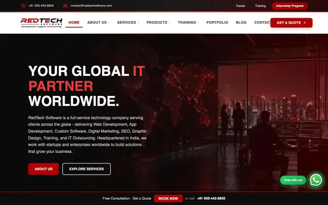 RedTech Software website