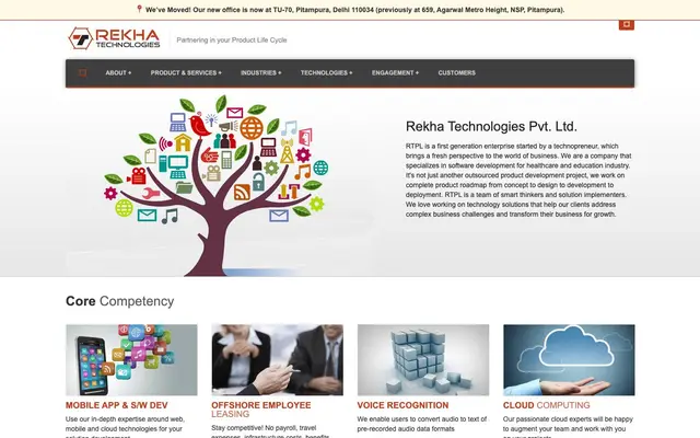 Rekha Technologies Pvt Ltd (India) website