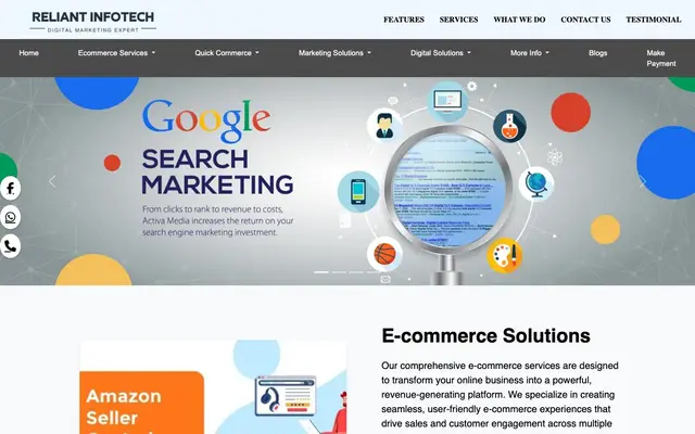 Reliant Infotech LLP website