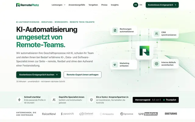 Remoteplatz GmbH website