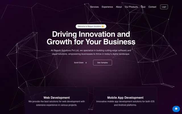 Requin solutions pvt. ltd website