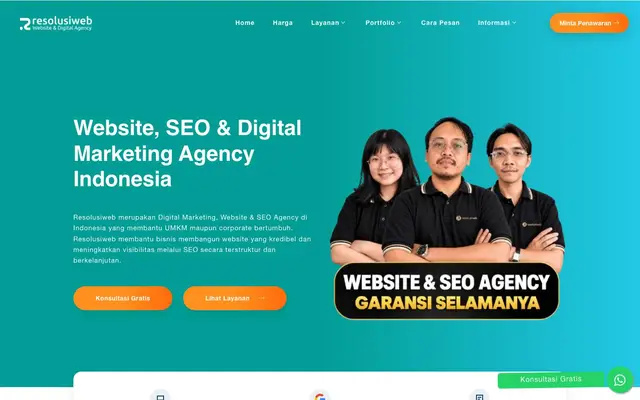 Resolusiweb Digital Media - Jasa Pembuatan Website, SEO dan Maintenance website