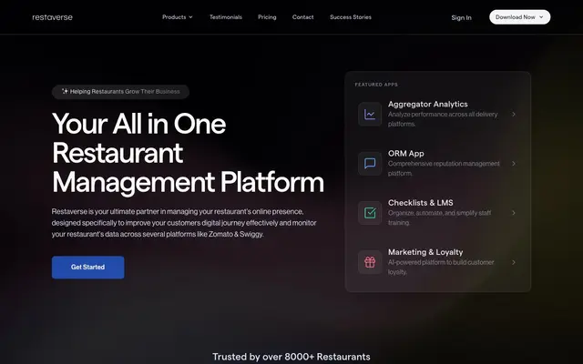 Restaverse website