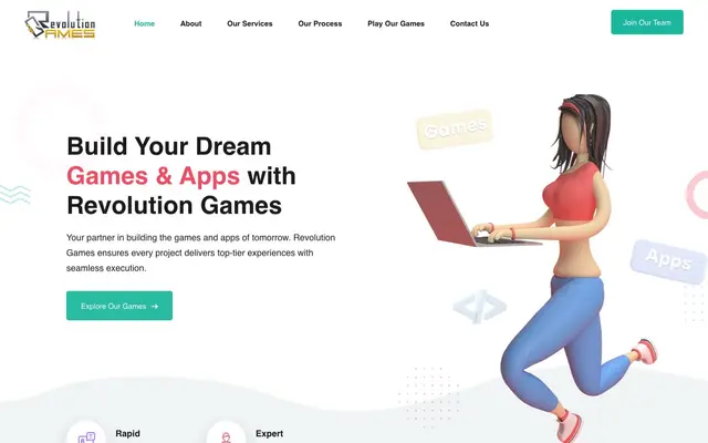 Revolution Games Private Limited website