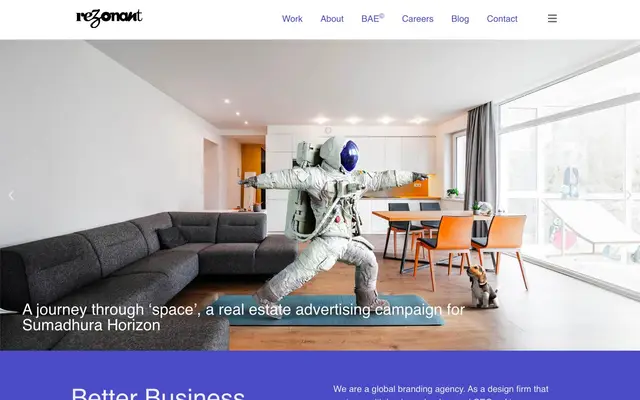 Rezonant Design website