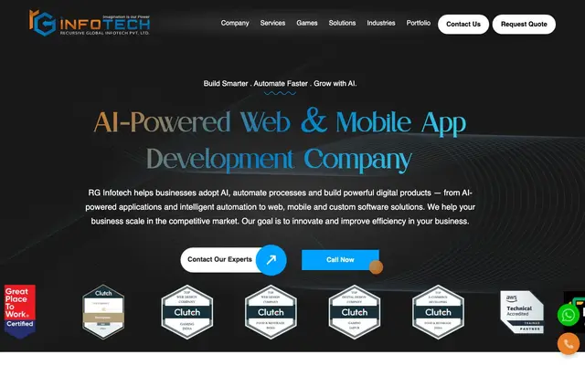 RG Infotech - Recursive Global Infotech Pvt. Ltd. website
