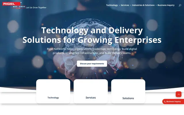 Rigel Networks Pvt Ltd website