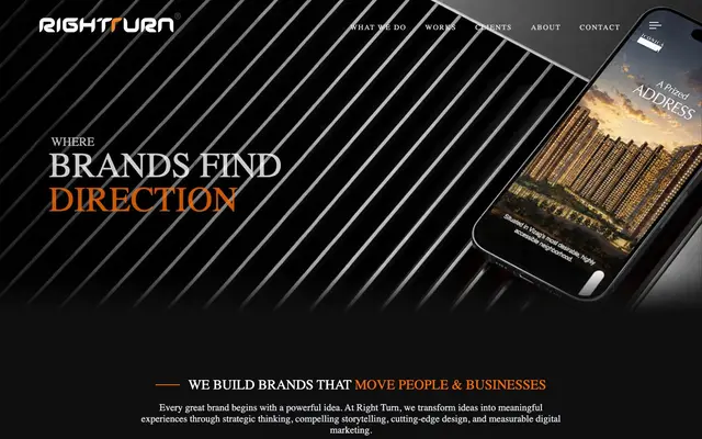 Right Turn E-Design website