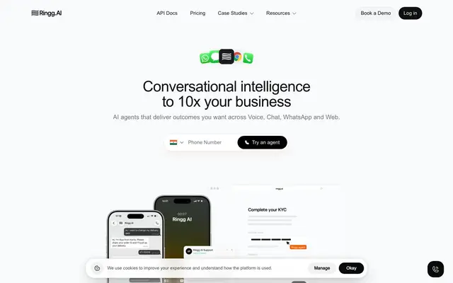 Ringg AI website